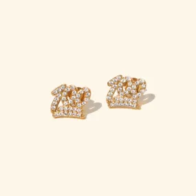 100 Crystal Stud Earrings