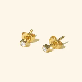 Mini Crystal 3 mm  Stud Earrings