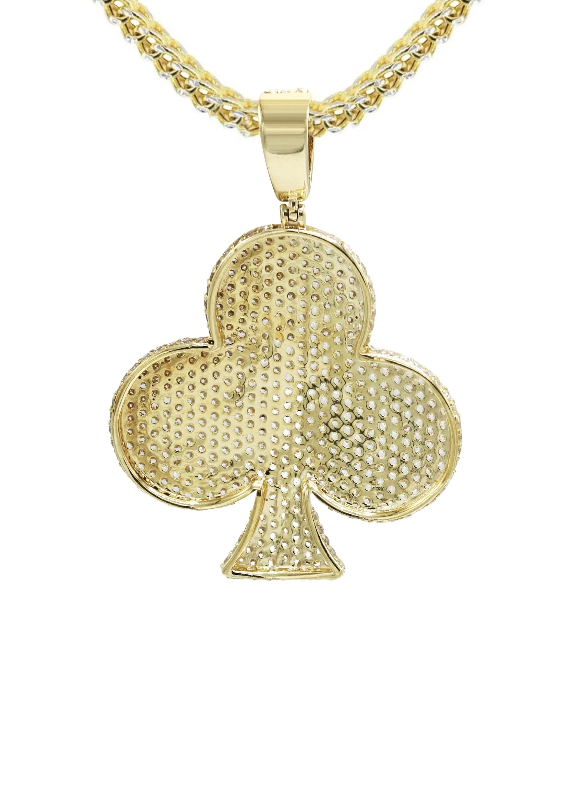 10K Yellow Gold Clover Necklace | Appx. 18.31 Grams