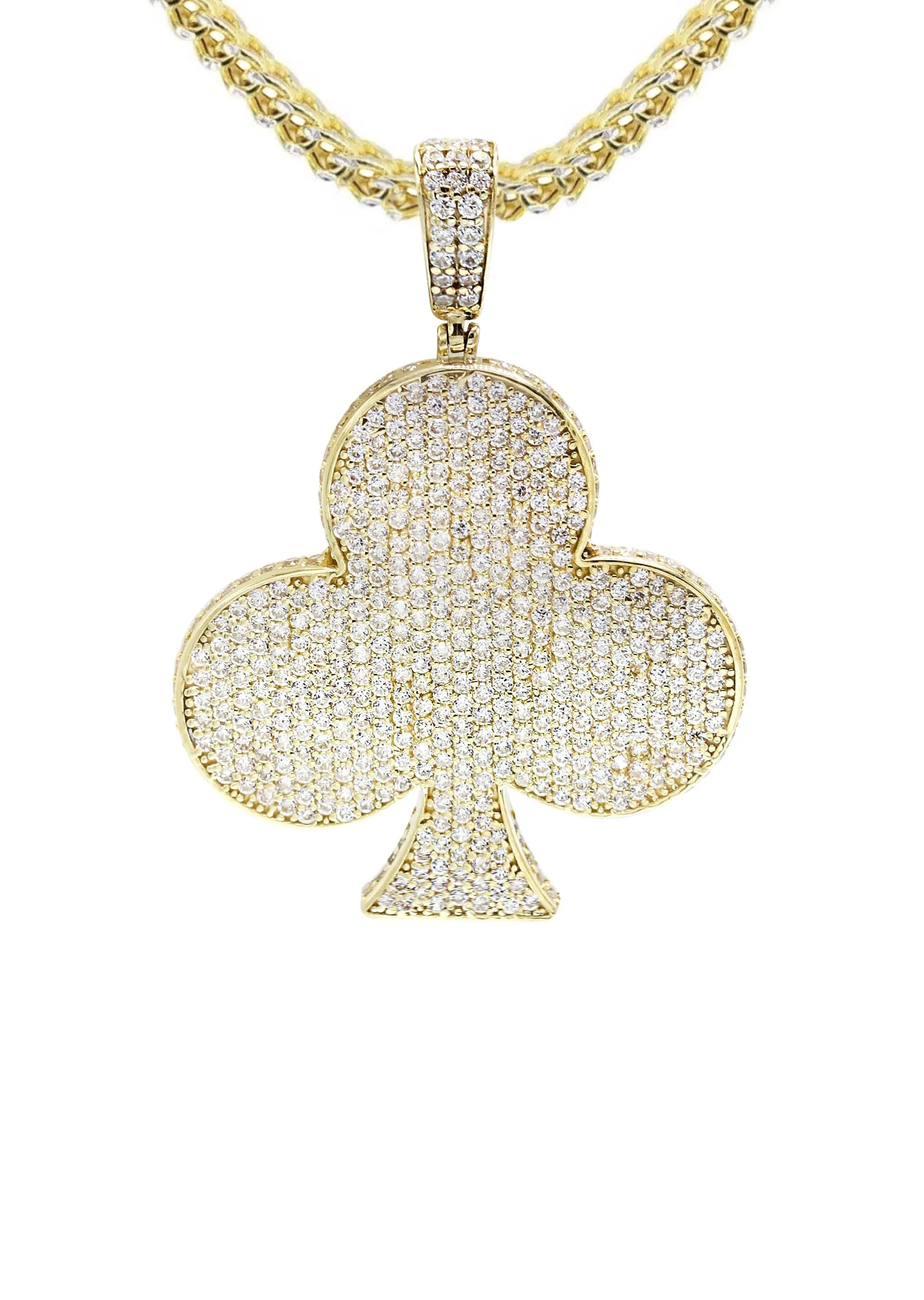 10K Yellow Gold Clover Necklace | Appx. 18.31 Grams