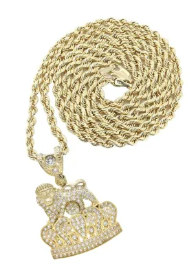 10K Yellow Gold Lion Necklace | Appx. 16.4 Grams