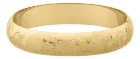 12mm Floral Bangle (Matte)