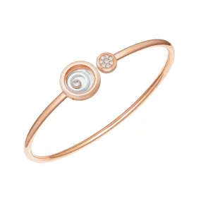 18ct Rose and White Gold Happy Spirit Bangle.