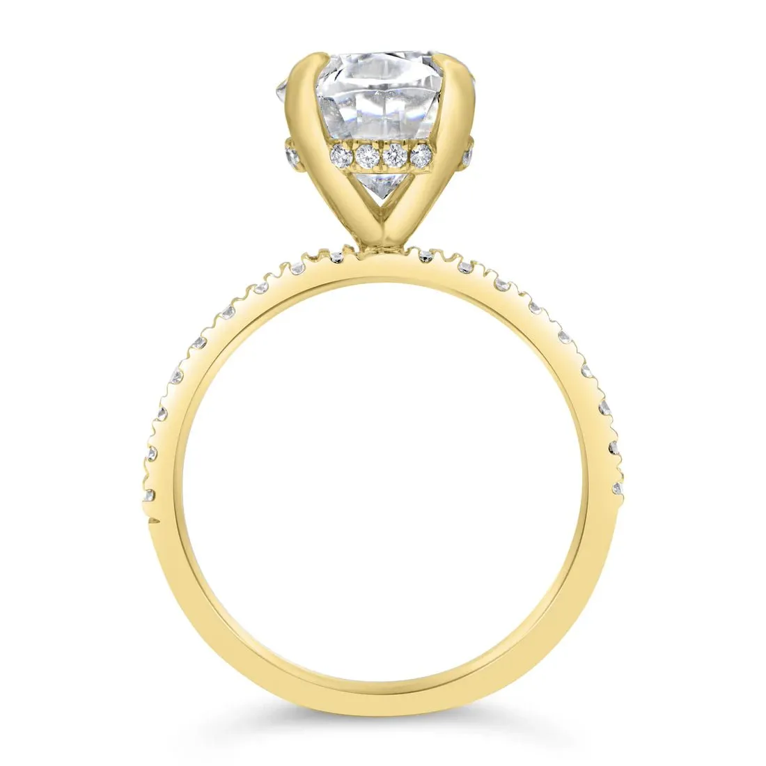 Angela Oval Engagement Ring Setting