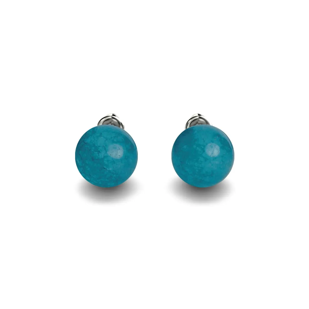 Aquamarine | .925 Sterling Silver | Gemstone Stud Earrings