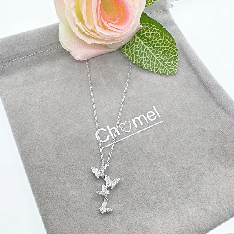 Butterfly Cubic Zirconia Necklace