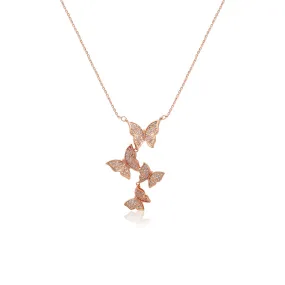 Butterfly Cubic Zirconia  Necklace