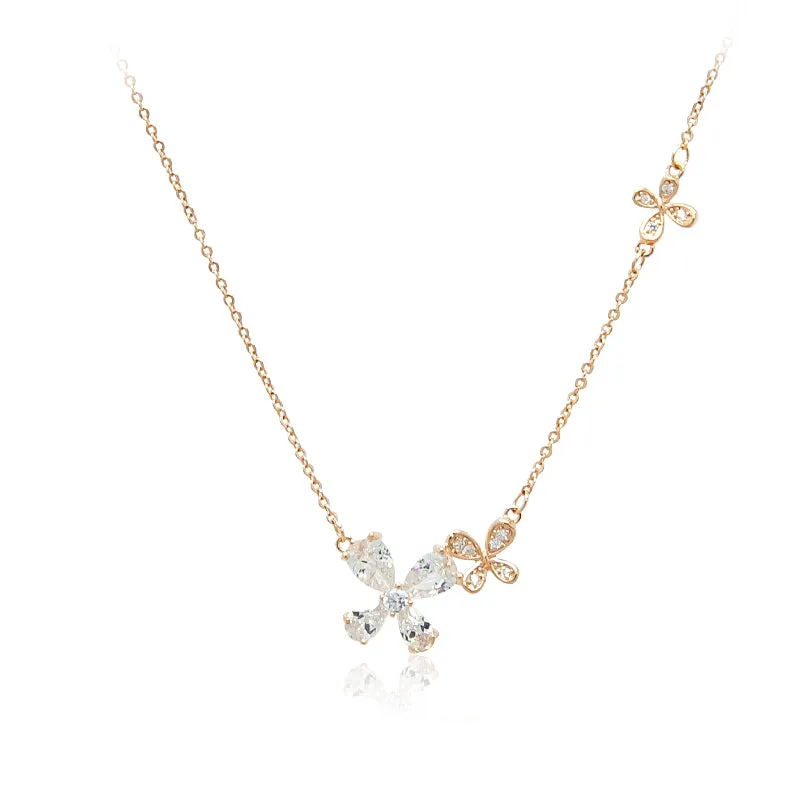 Butterfly Cubic Zirconia Necklace