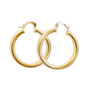 Chunky Rory Hoops (Small) - Gold Filled