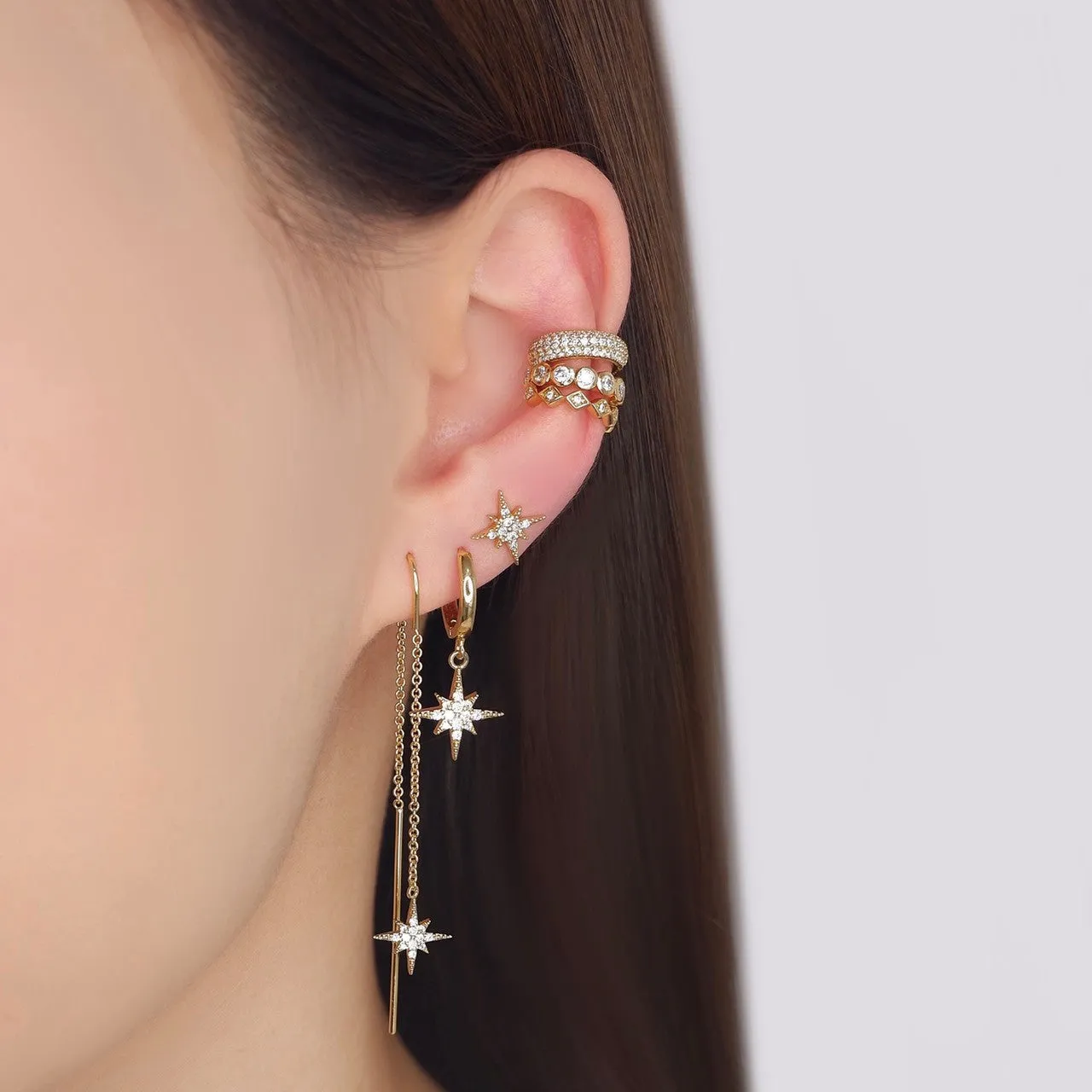 Crystal Starburst Stud Earrings