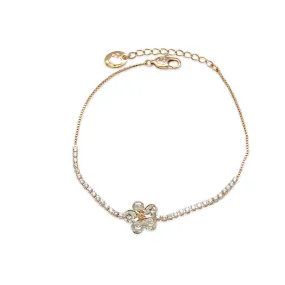 Flower Cubic Zirconia Bracelet