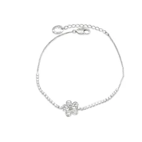 Flower Cubic Zirconia Bracelet