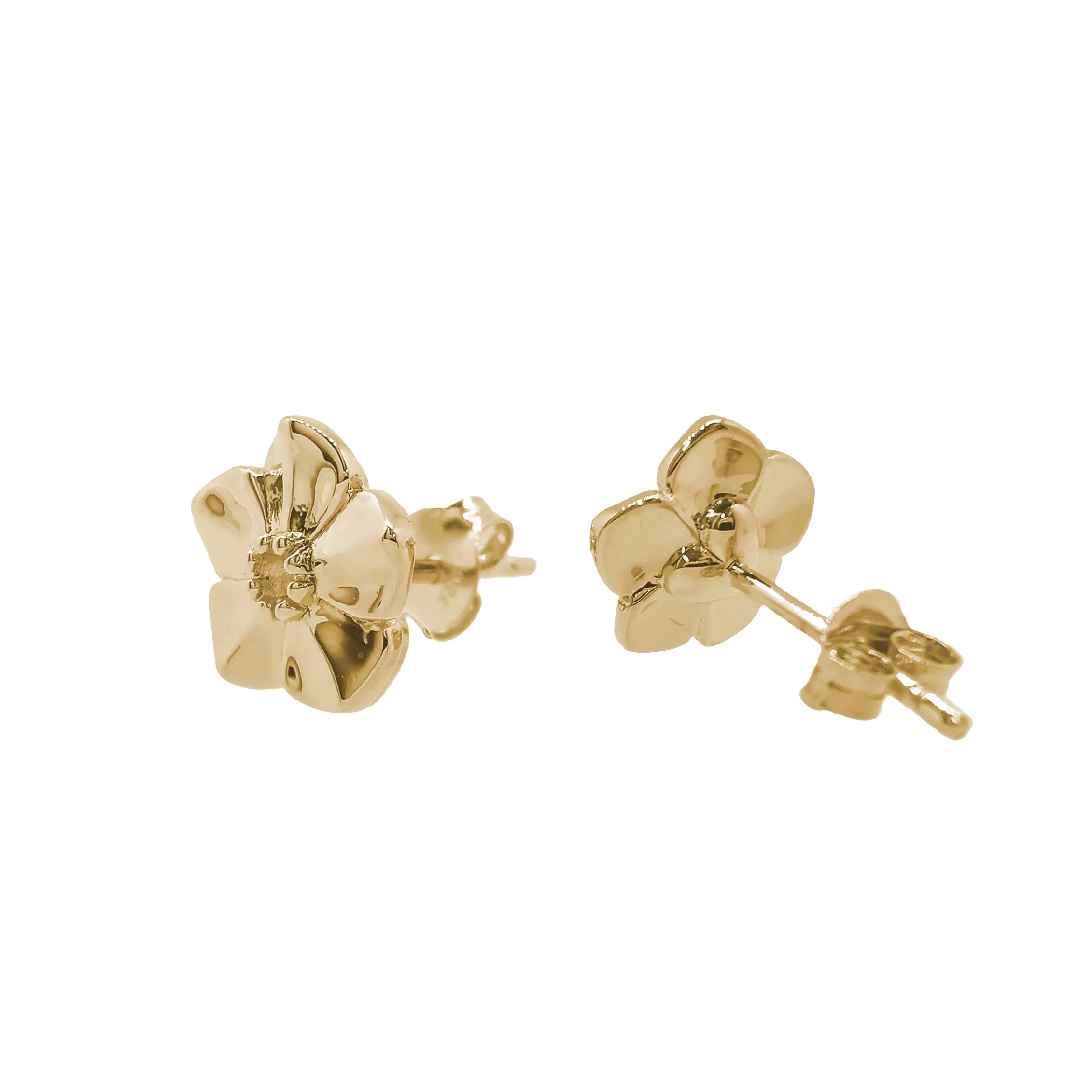 Forget-Me-Not Gold Vermeil Silver Studs