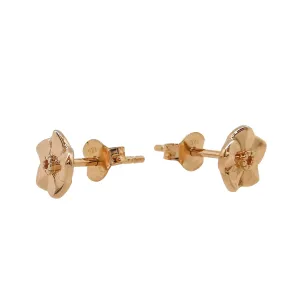 Forget-Me-Not Tiny Rose Gold Vermeil Stud Earrings