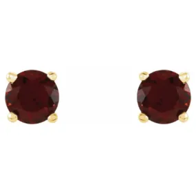 Garnet Studs