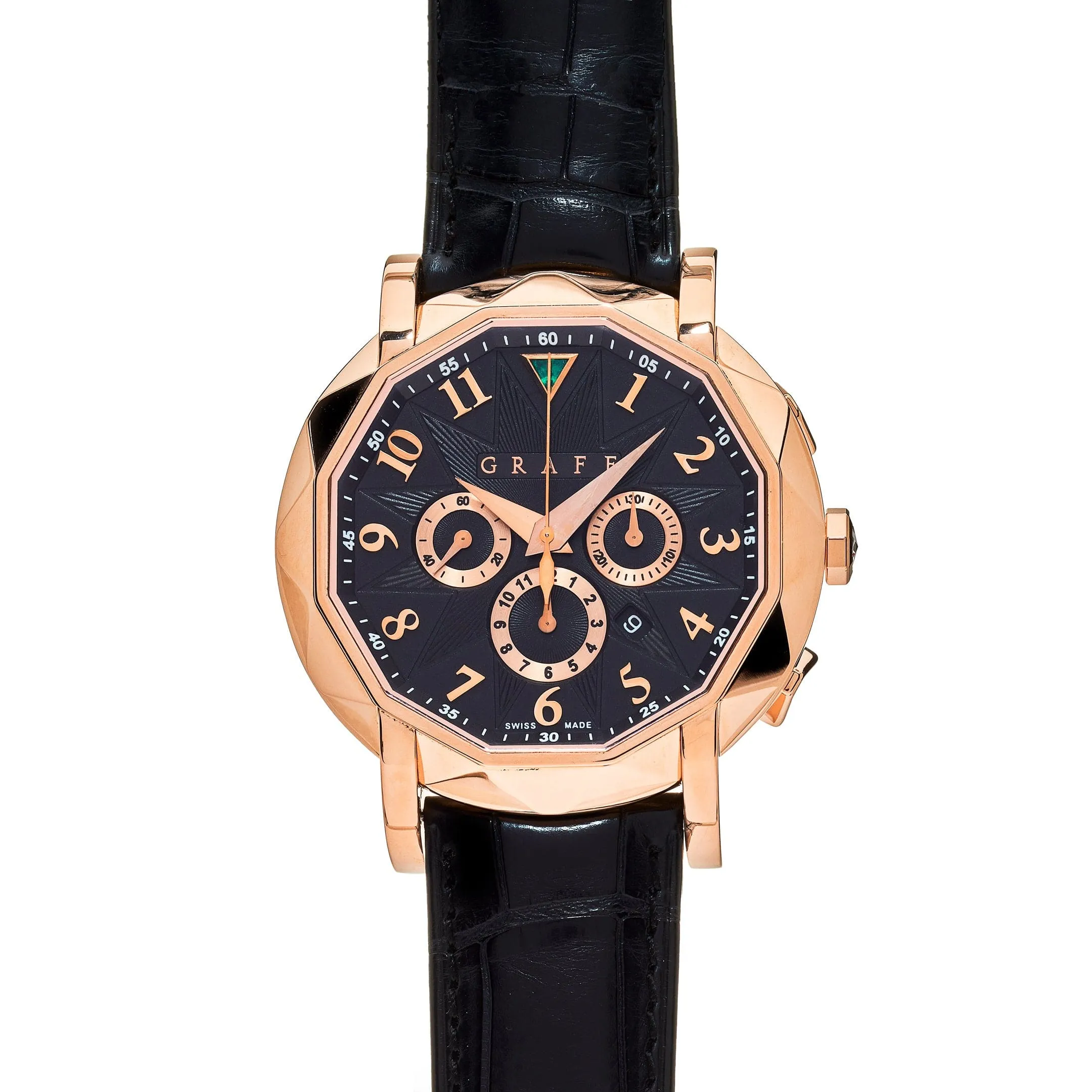 Graff Chronograph Rose Gold Black Dial Limited Edition CG42PGB