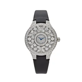 Graff Classic Butterfly Diamond Watch White Gold Diamond Dial