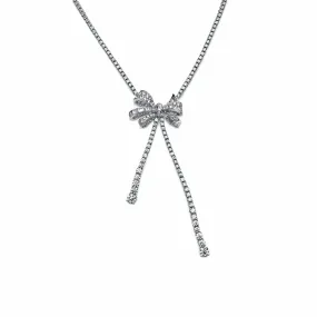 Graff Diamond Double Strand Knot Necklace with Bow Motif