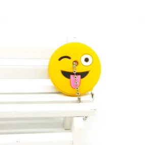 Key Cover Keychain - Tongue Out Wink Emoji