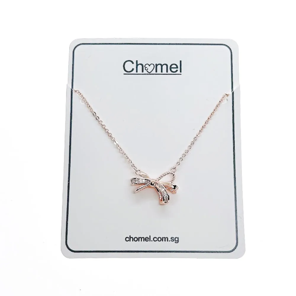 Ribbon Cubic Zirconia Necklace