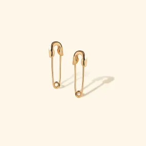 Safety Pin Stud Earrings