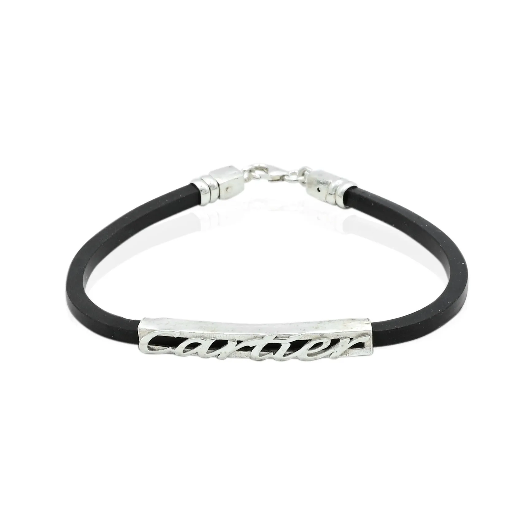 Silver Black Cartier Bracelet for Mens & Women