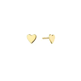 Small Yellow Gold Wings of Love Stud Earrings