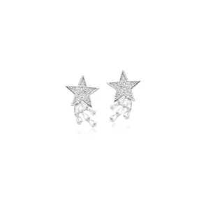 Star Cubic Zirconia  Earrings